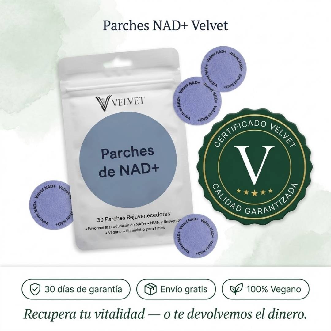 Parche NAD+ Velvet® | La Molécula de la Longevidad que Tu Cuerpo Necesita