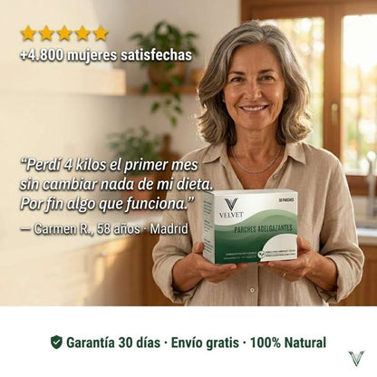 Para Mujeres que ya lo Han Probado Todo | Parches Adelgazantes Velvet™