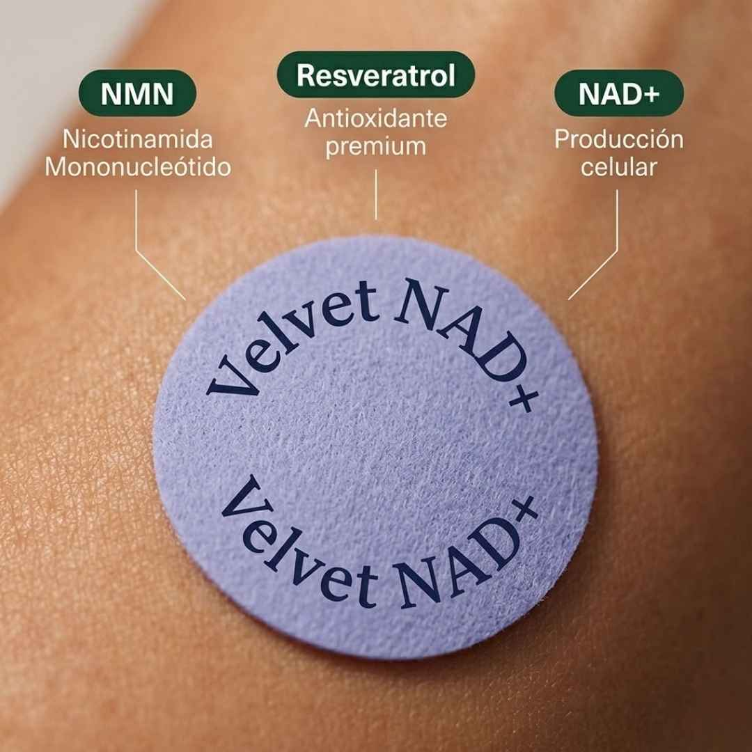 Parche NAD+ Velvet® | La Molécula de la Longevidad que Tu Cuerpo Necesita