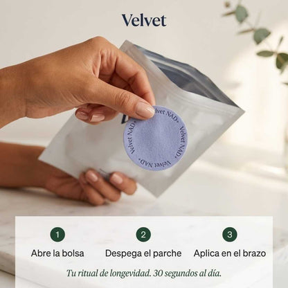 Parche NAD+ Velvet® | La Molécula de la Longevidad que Tu Cuerpo Necesita