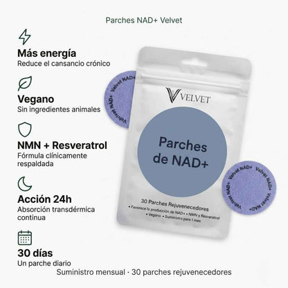 Parche NAD+ Velvet® | La Molécula de la Longevidad que Tu Cuerpo Necesita