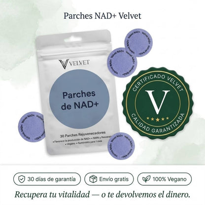 Parche NAD+ Velvet® | La Molécula de la Longevidad que Tu Cuerpo Necesita